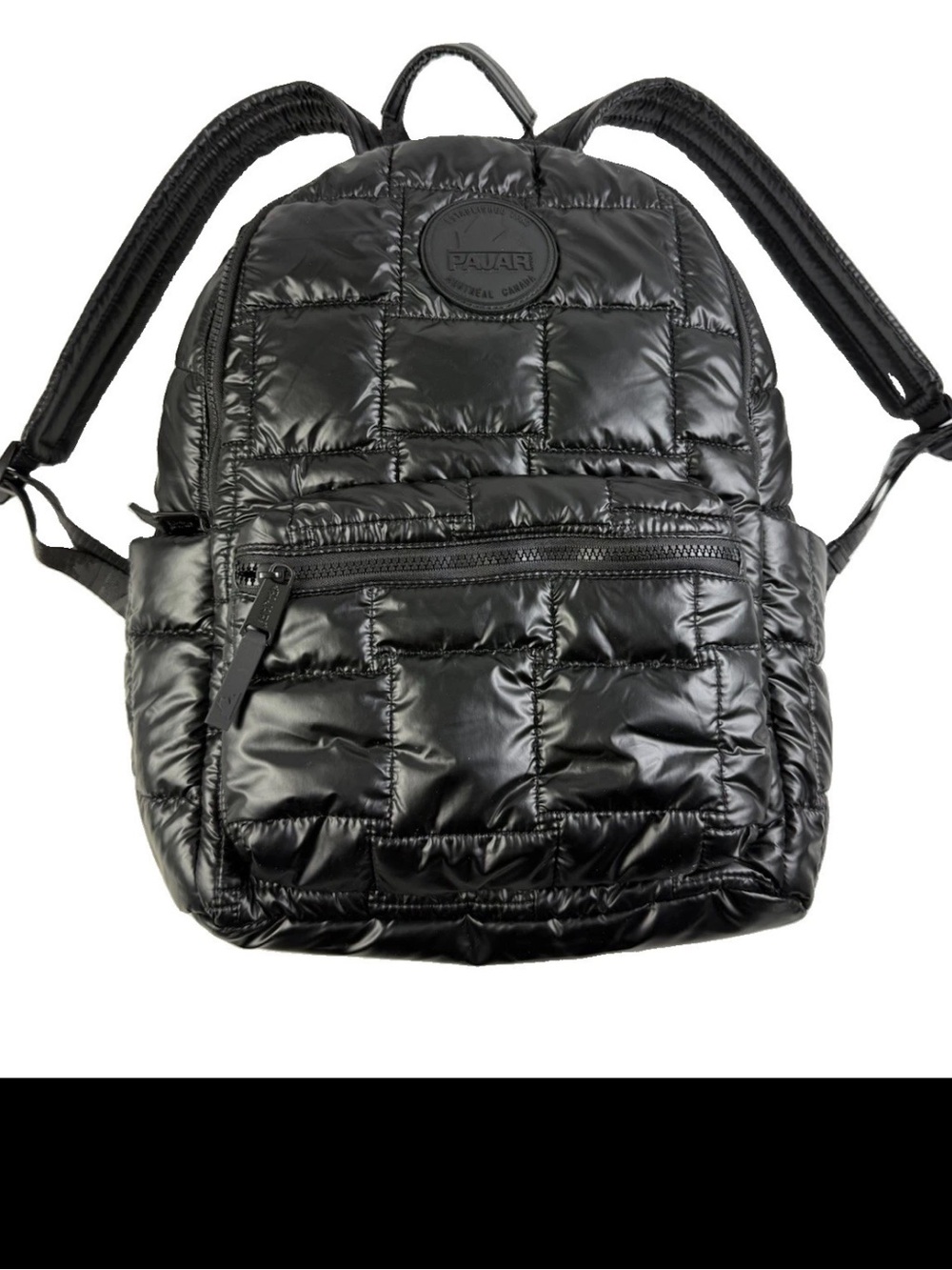Pajar Canada Puffy Quilted Backpack Travel Padded Laptop Sleeve EUC
